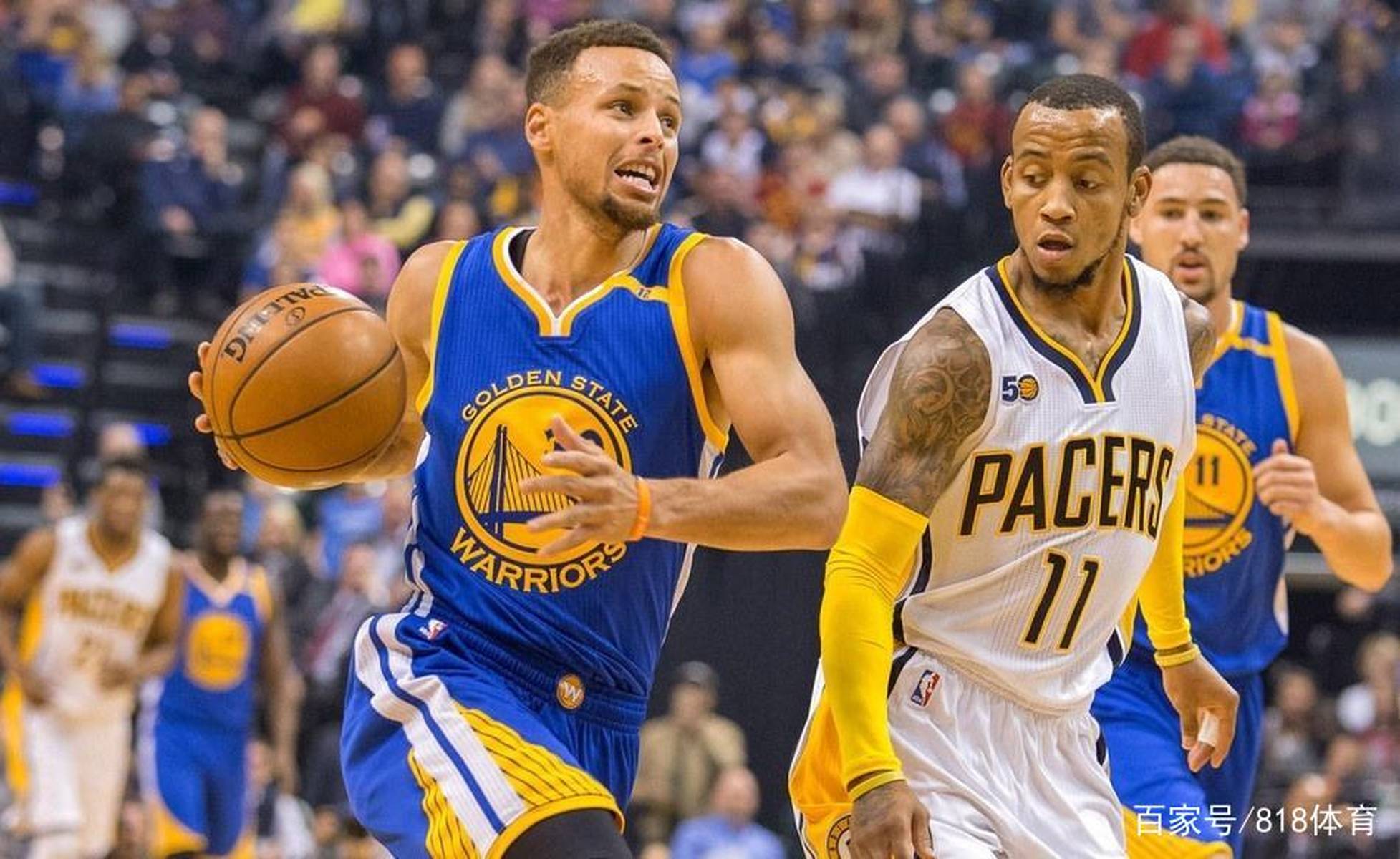 步行者险胜广州队，克莱惊艳四座